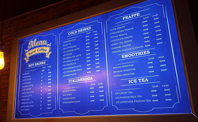 柬埔寨商場/餐館室內(nèi)拉布燈箱解決方案